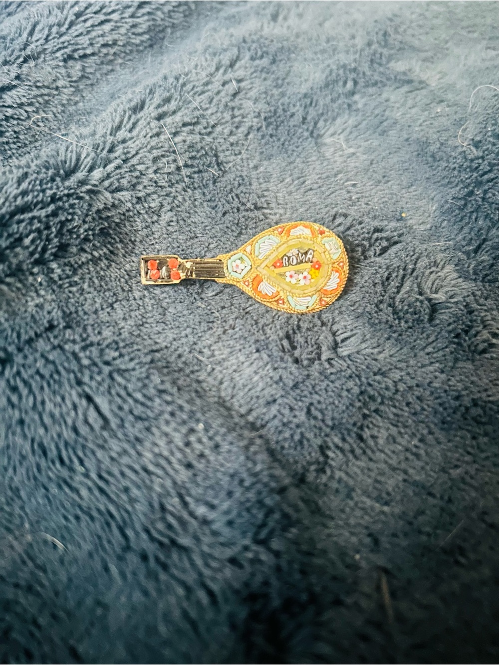 Vintage mini mosaic pin